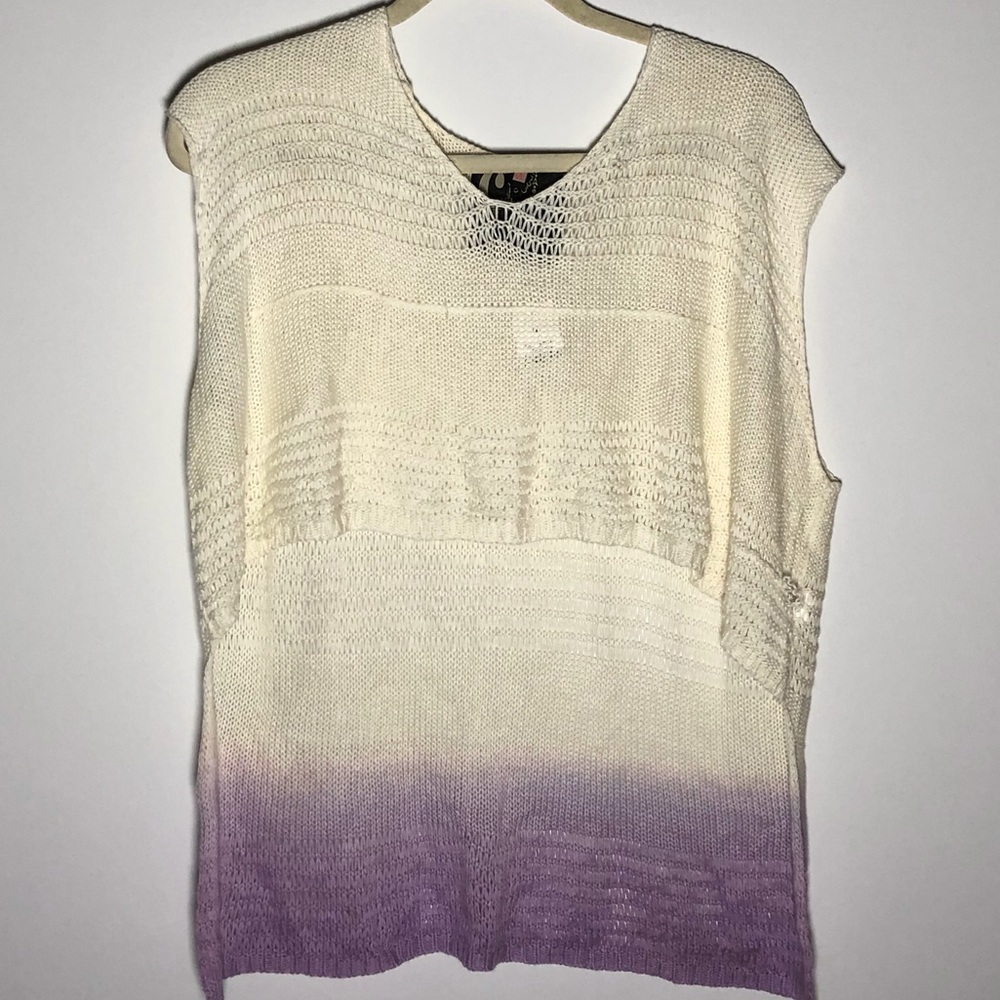 LF Chandelier | Purple Sleeveless Ombré Top